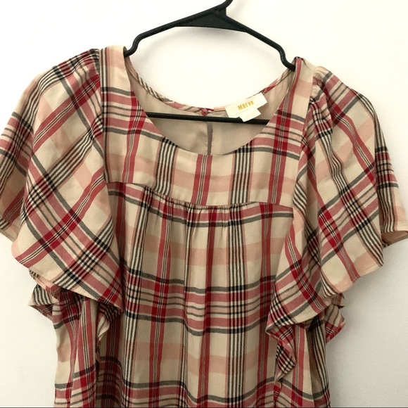 Maeve by Anthropologie Multi-Color Plaid Shirt - Picture 5 of 9